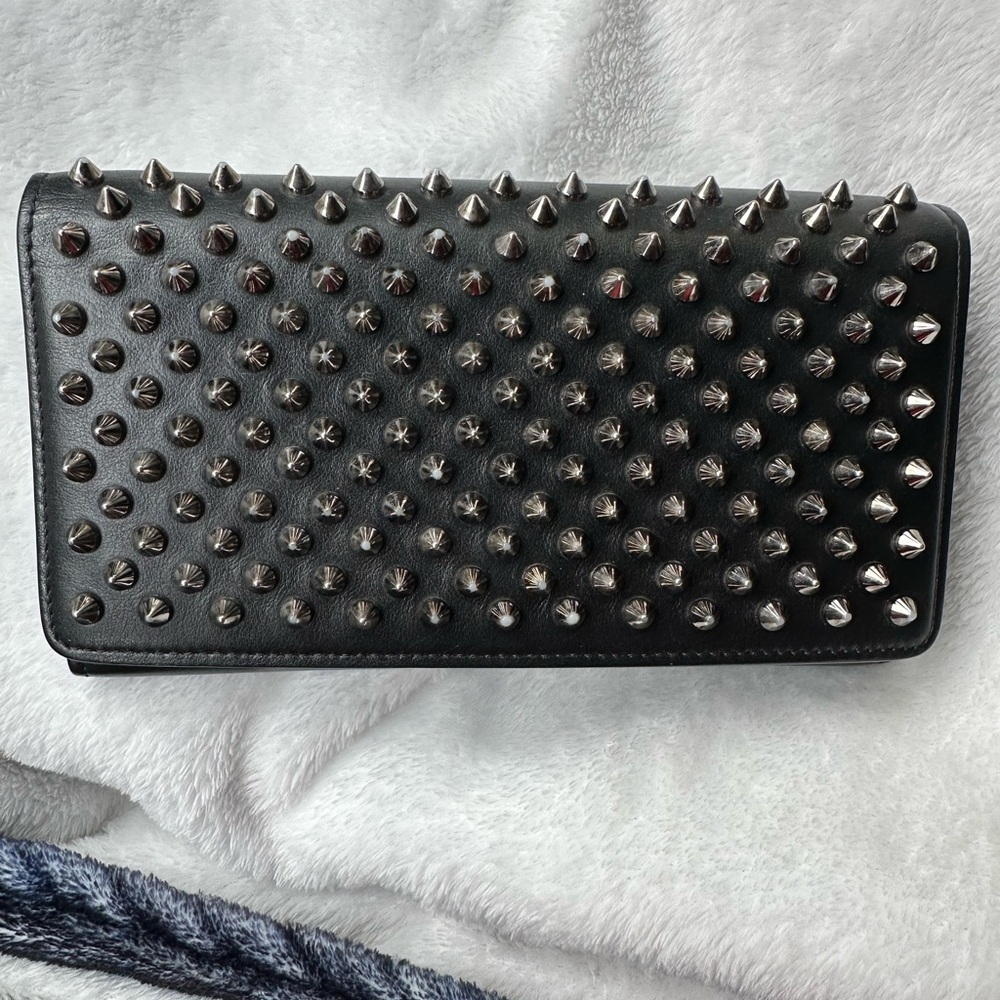 Christian Louboutin Black Studded Wallet